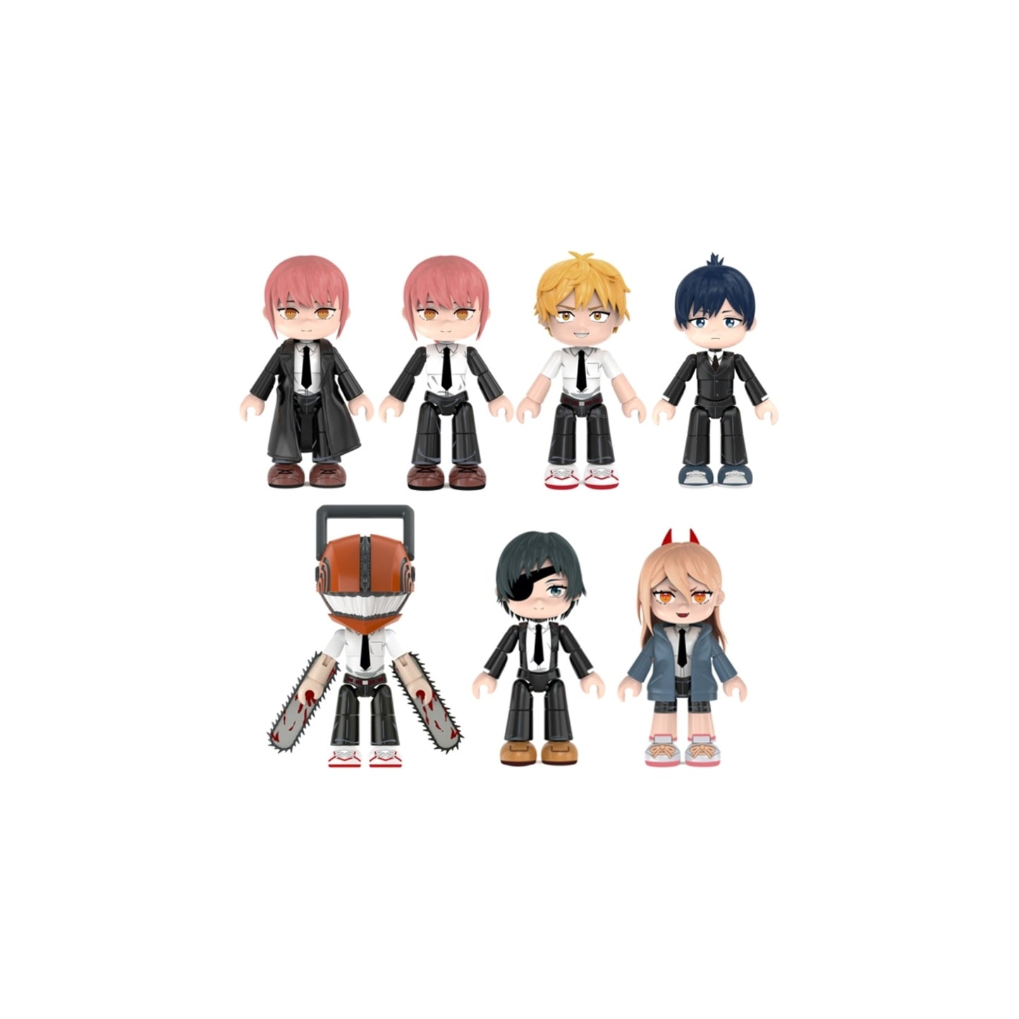 PUREMIND Chainsaw Man Flexi Figs Demon Hunter Squad Blind Box