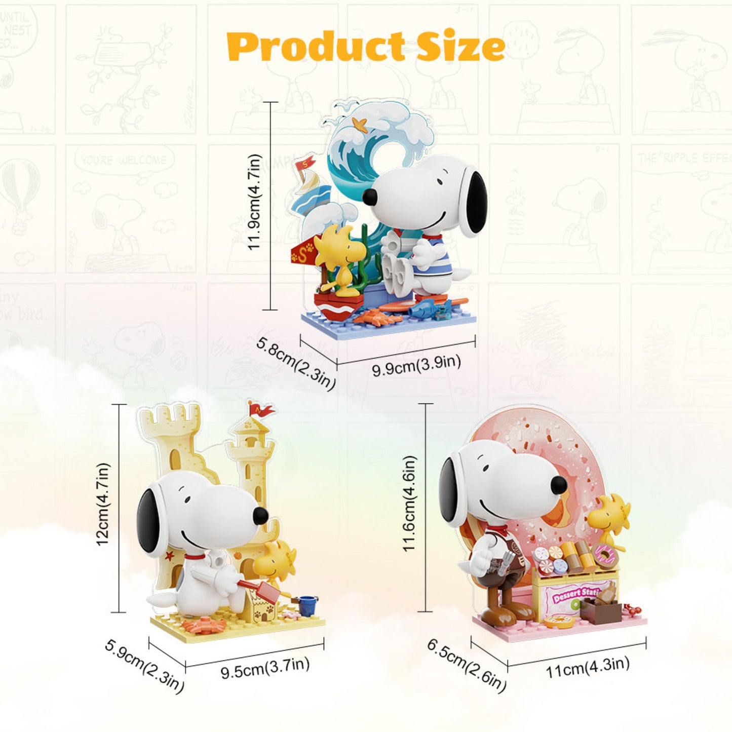PANTASY x PEANUTS Snoopy Letter World Series Building Block Blind Box