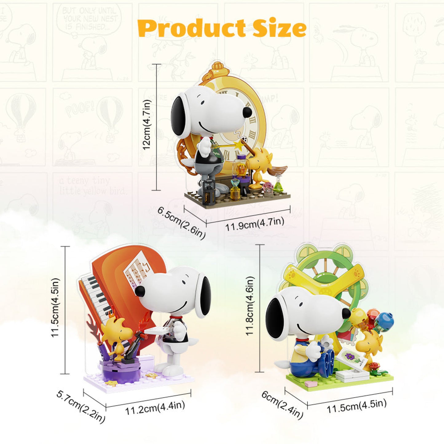 PANTASY x PEANUTS Snoopy Letter World Series Building Block Blind Box