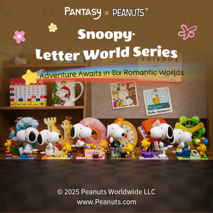 PANTASY x PEANUTS Snoopy Letter World Series Building Block Blind Box