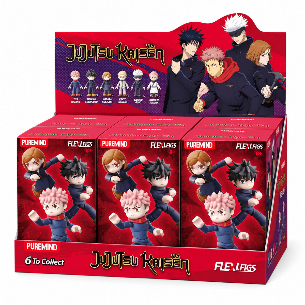 What does the six-box Whole Set include? PUREMIND Jujutsu Kaisen Total Assault Vol.1 model 2730.