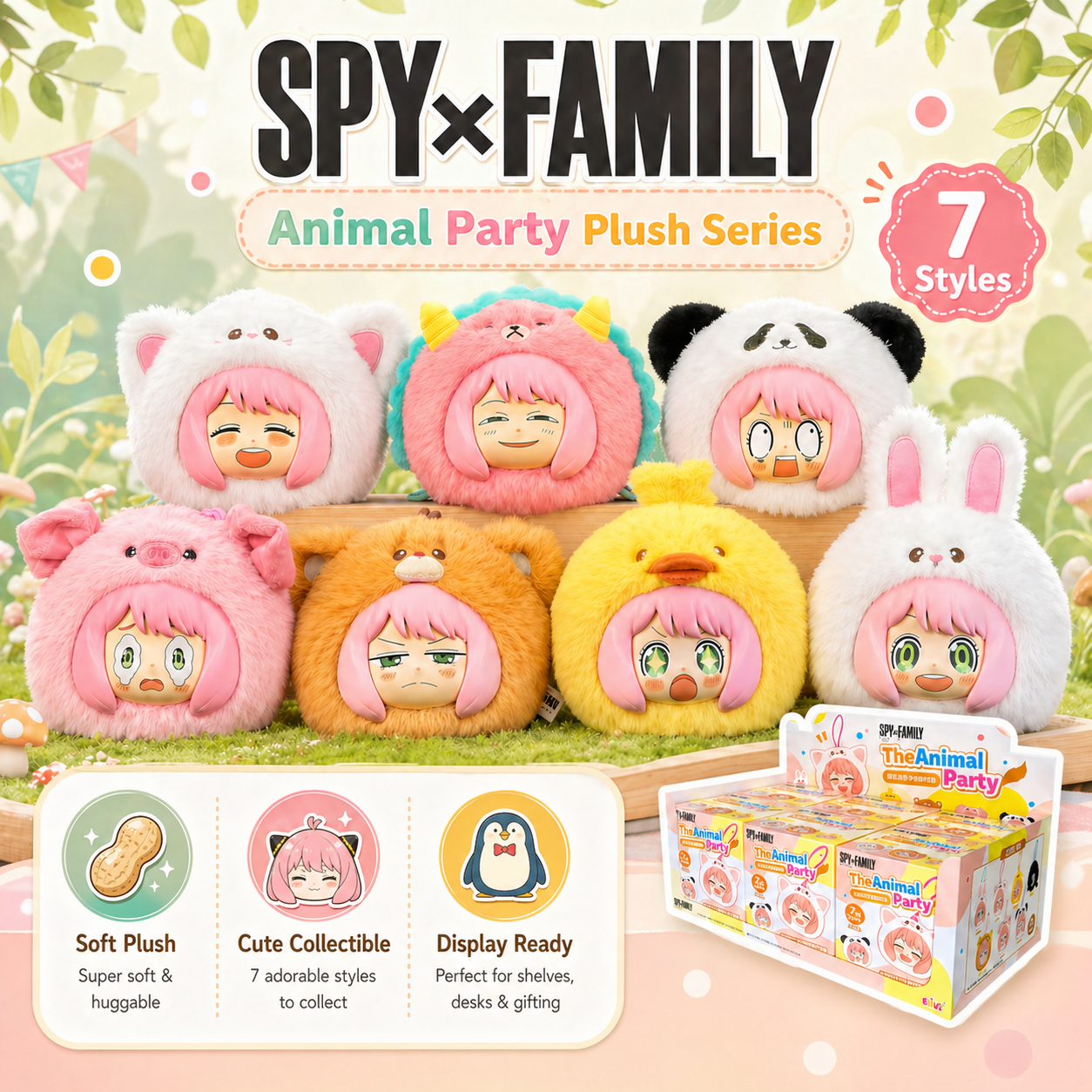 SPY×FAMILY Anya Animal Party Plush Blind Box