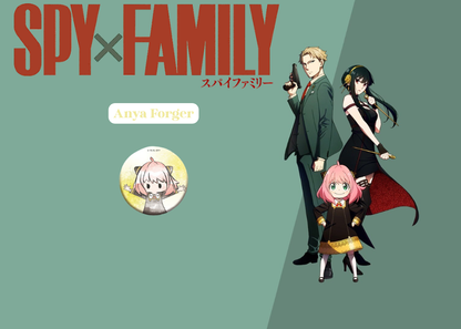 SPY×FAMILY Retro Chic Glitter Can Badge Blind Box