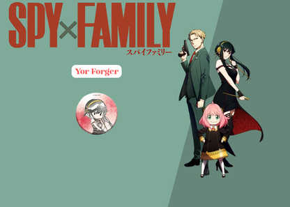 SPY×FAMILY Retro Chic Glitter Can Badge Blind Box