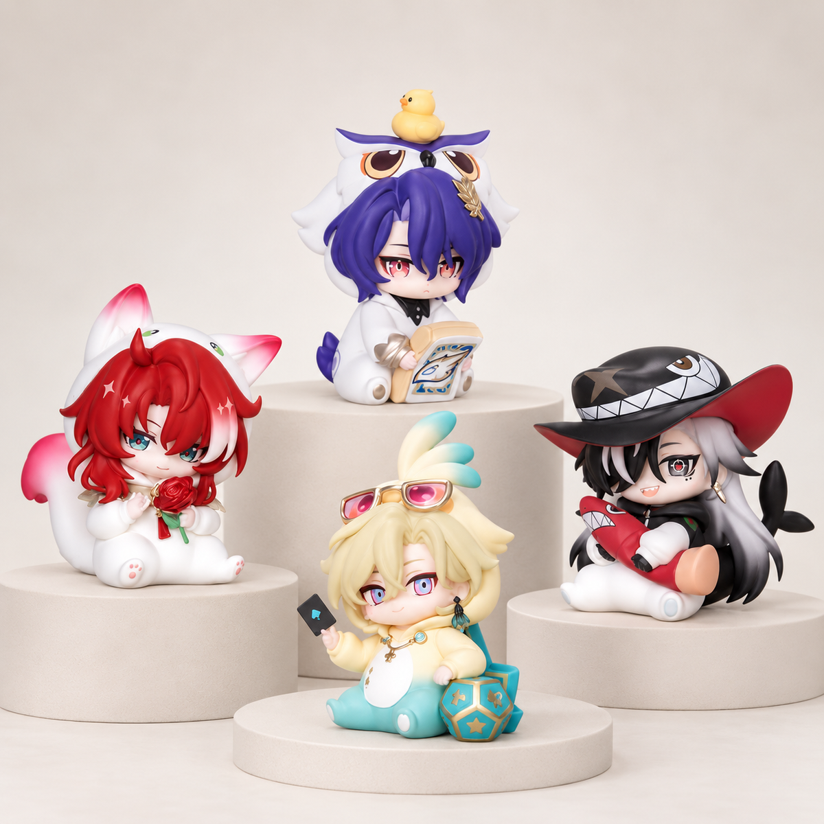 Myethos Honkai: Star Rail Boys' Dorm front details for argenti, dr. ratio, aventurine, and boothill