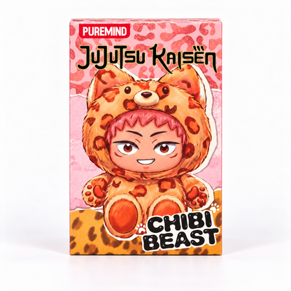 One closed PUREMIND Chibi Beast retail blind box; Yuji artwork on the package does not guarantee the character inside.