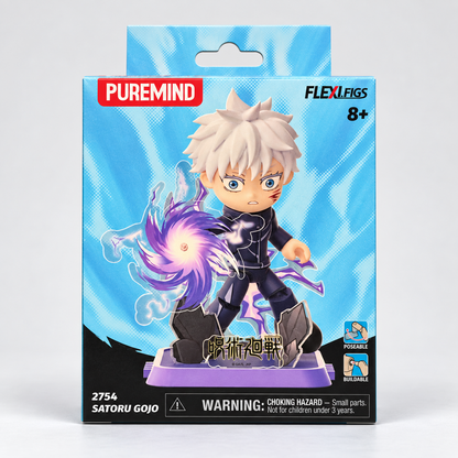 Front retail packaging for PUREMIND Satoru Gojo Cursed Energy model 2754