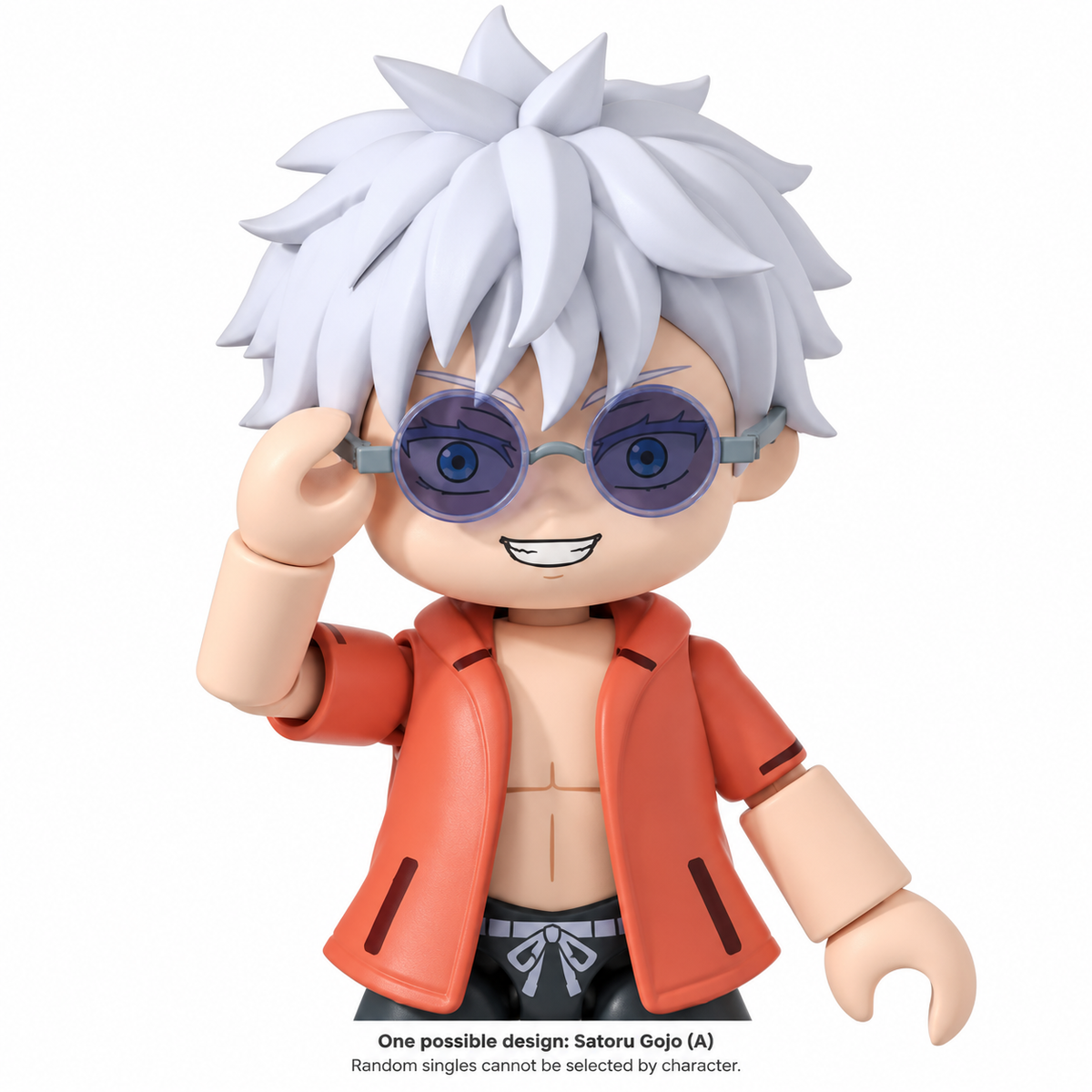 Satoru Gojo A face, sunglasses and poseable arm detail, one possible random design