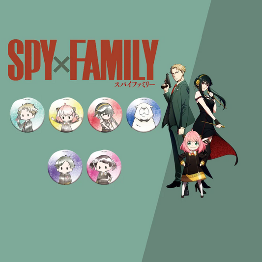 SPY×FAMILY Retro Chic Glitter Can Badge Blind Box
